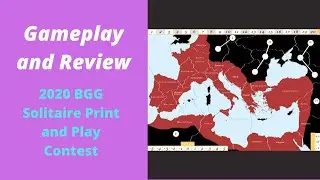 Delenda Roma Gameplay and Review - BGG Solo PnP Game Design Contest 2020