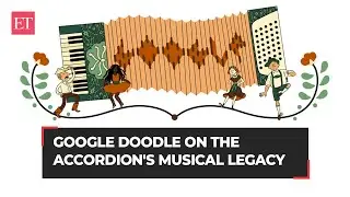 Google doodle celebrates the accordion, a free-reed instrument with bellows