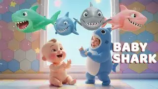 Baby Shark | Baby Shark Dance Cute 3D Cartoon Baby Song | Kids Fun Video
