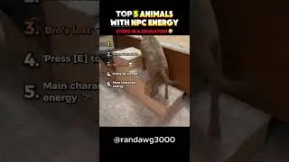 Top 5 Animals With Major NPC Energy 😂🐶 #shorts