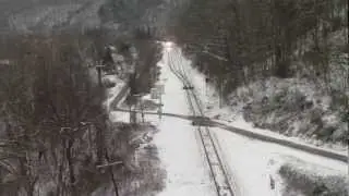 CSX 8042 Leads K897 At Kanawha Falls.