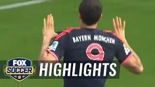 Lewandowski nets 100th Bundesliga goal - 2015&ndash;16 Bundesliga Highlights | FOX SOCCER