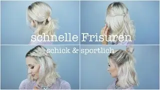 halb hochgesteckt - super schnell und einfach | OlesjasWelt