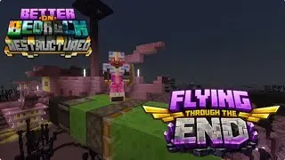 🚀 Flying Through the End | Better on Bedrock #minecraft #betteronbedrock