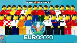 EURO 2020 &bull; Preview UEFA Euro 2020 - All 24 Teams in Lego Football Film Animation