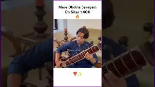 Mere Dholna Saragam By Mehtab Ali Niyazi 🔥✨#sitar #semiclassical #music #icmtabla #shorts