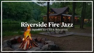 Jazz by the River | Gentle Waves & Piano Melodies 🎹🌿 Urban Waterfront Vibes🎷