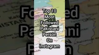 Top 10 Most Followed Pakistanis on Instagram 2025 | #Shorts