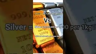 Gold vs Silver price in INDIA 😱😱