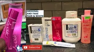 HOW TO IDENTIFY THE ORIGINAL FAIR & WHITE CREAMS AND SOAPS FROM THE FAKE|LIVE DEMO