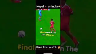 Nepal 🇳🇵 vs India 🇮🇳 semi final 😱🥶|| Nepal u17 football team vs India u17|| #nepalfootball