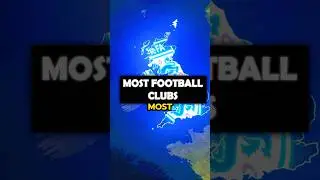 What UK region has the most football clubs? #uk #football #footballclub