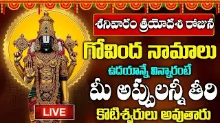LIVE : శనివారం గోవింద నామాలు ఉదయాన్నే వింటే మీ అప్పులు తీరి కోటీశ్వరులవుతారు | Govinda Namalu