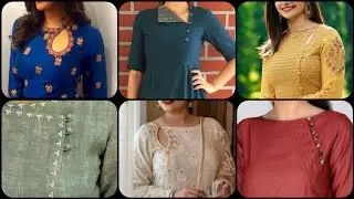 Stylish Neckline Side Design With Button | Trendy Side Neck Designs For Kurtis And Suits