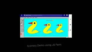 Scenery Demo in JS Paint