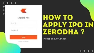 How to Apply IPO in Zerodha | HOMEFIRST  IPO in Zerodha | IPO Kaise Kharide Kite ki madad se