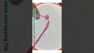 Plaited fly stitch