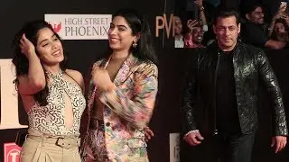 Janhvi Kapoor With Sister Khushi Kapoor at Bharat Movie Grand Premiere