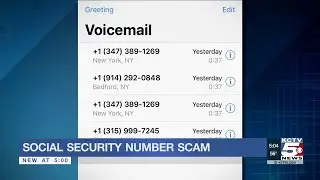 Social security number robocall scam