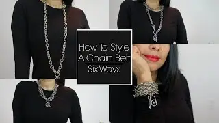How To Style My Michael Kors Chain Belt 6 Ways | CaptionDaFashion