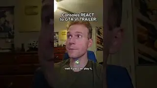 Консоли РЕАКЦИЯ на ТРЕЙЛЕР GTA VI #шорты