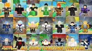 All Map Shiny Crafting Fighters in Anime Fighters Simulator