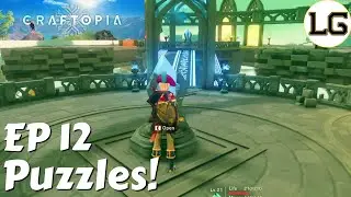 Defeating Monsters And Puzzles In The Second Dungeon - Let's Play Craftopia Ep 12