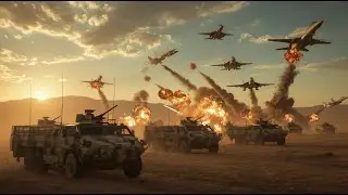 This is the Moment 6 M6A2 IFVs Fended Off an Attack by 12 WARTHOG & MIG-29S  Until They Exploded!!