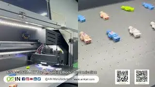 AIN 9060 UV Flatbed With Camera Printing Toy Bricks Solution.​www.ainkjet.com