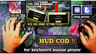My HUD Code Free Fire 🔥 Keyboard Mouse Pro Settings|✅Best HUD Code Free Fire 😱 Keyboard Mouse setup✅
