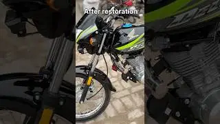 Honda deluxe old model bike before restoration and after restoration look #Restoration #deluxe