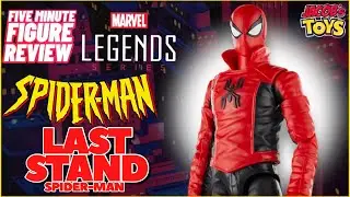LAST STAND SPIDER-MAN  | 5 MINUTE FIGURE REVIEW | Marvel Legends | Hasbro | Retro Card