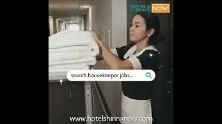 Hotel Housekeeping Jobs are Hiring NOW! | APPLY TODAY! www.hotelshiringnow.com