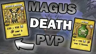 Wizard101 Magus Death PvP: Skeletal Dragon Is JUICY!