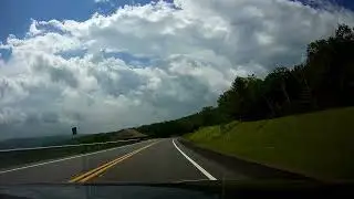 Driving along the Mohawk Trail in Massachusetts