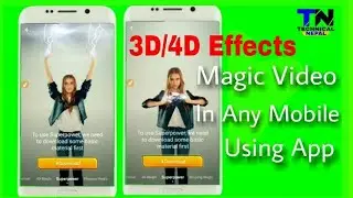 Make 3D/4D Effect Magic Video In Any Mobile Using 