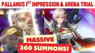 Pallanus MASSIVE 360 Summon & 1st Impression Review + Arena Tryout (Seven Knights Rebirth)