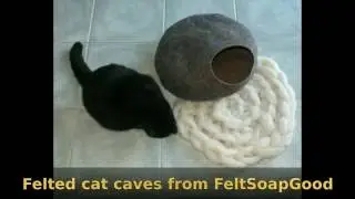 Cat Cave making video felting tutorial - Part One by FeltSoapGood