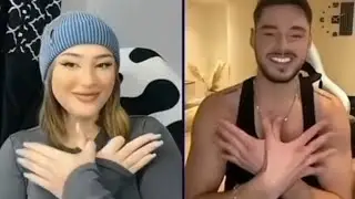 ليو و ندى 💜🖤🇩🇿🇦🇱 ملخص لايف مترجم 🫶🏻#nadabenkirat #leonardogashi #tiktok #live