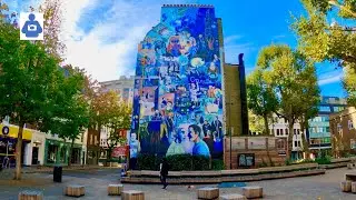 London walk | Tottenham Court Road, 🍂🍁 Fitzroy Square Garden to Warren Mews  October 2021 4K