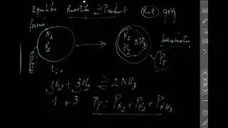 Équilibre chimique. Variance et pressions partielles. Détermination d'une enthalpie de deux Kp.