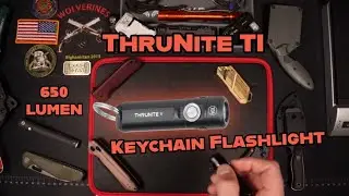 Linterna peque&ntilde;a con el poder del sol Thrunite Ti Llavero Luz EDC