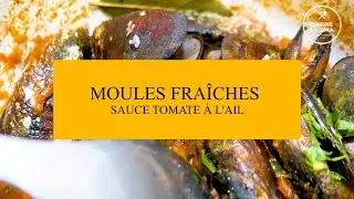 Moules fraîches, sauce tomate à l'ail - Comment nettoyer des moules fraîches/Mussels in Tomato Sauce