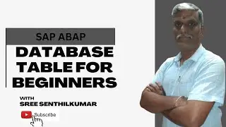 Learn How to use  SAP ABAP databasetable in Simple and Efficient r#abap #sapabap #database