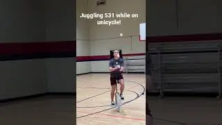 Juggling 531 on a Unicycle