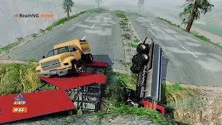 Car vs. Roadblock (Dead End) #46 | BeamNG Drive