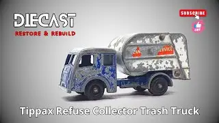 Tippax Refuse Collector Trash Truck - Matchbox - diecast restore & rebuild