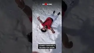 Sledding Fail?! He Leaned Forward and Gravity Took Over! | WooGlobe