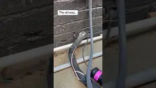 A clean way to get HVAC lines into the house&hellip;👌