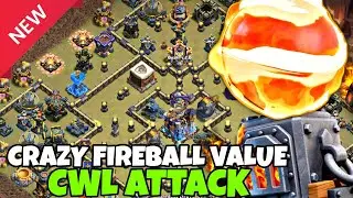 Fireball + Furnace Best Th18 CWL Attack Strategy | COC Th18 Fireball Attack